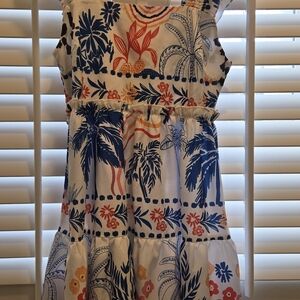 Tropical Print Womens Dress